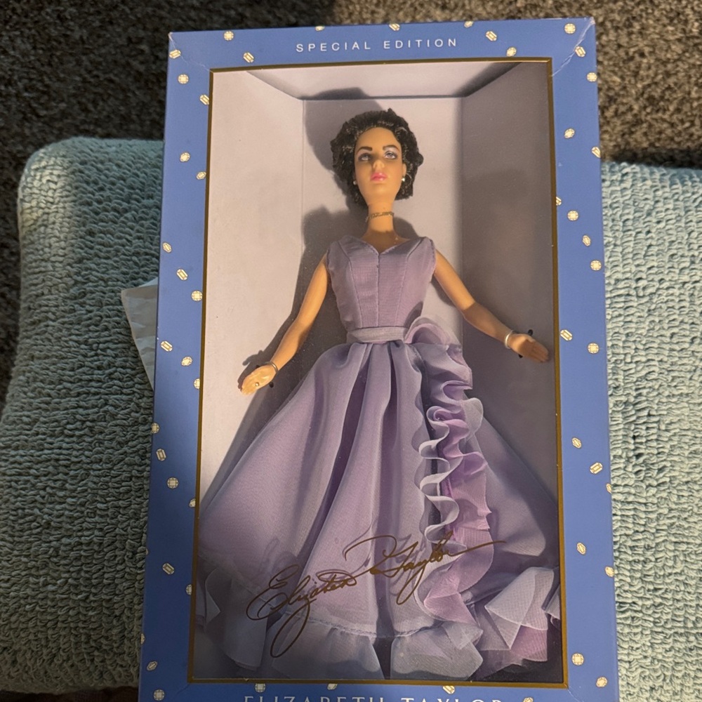 Mattel Special Edition Doll in Lavender Dress Elizabeth Taylor Doll